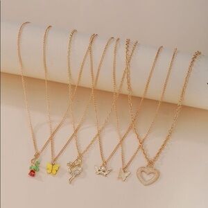 NEW!! 💛 6pc Charm Necklaces